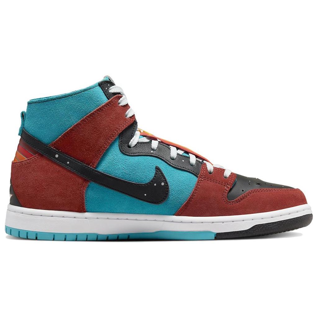 Diorr Greenwood x Nike Dunk High SB Artes Navajo Zapatillas Unisex Multicolor Turquesa-Azul Negro FQ1775-400