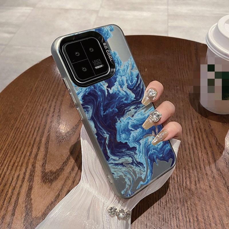 

Мармуровий візерунковий антикраплі чохол для телефону Samsung S24 S23 A55 Xiaomi Redmi 13C Poco C65 iPhone 15 Huawei Honor 90 Ударостійкий захисний бампер Honor 70