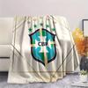 Brazil National Football Team2 Flannel Blanket, High quality Comfortable for All Seasons, Home Decor, Warmth and Comfort