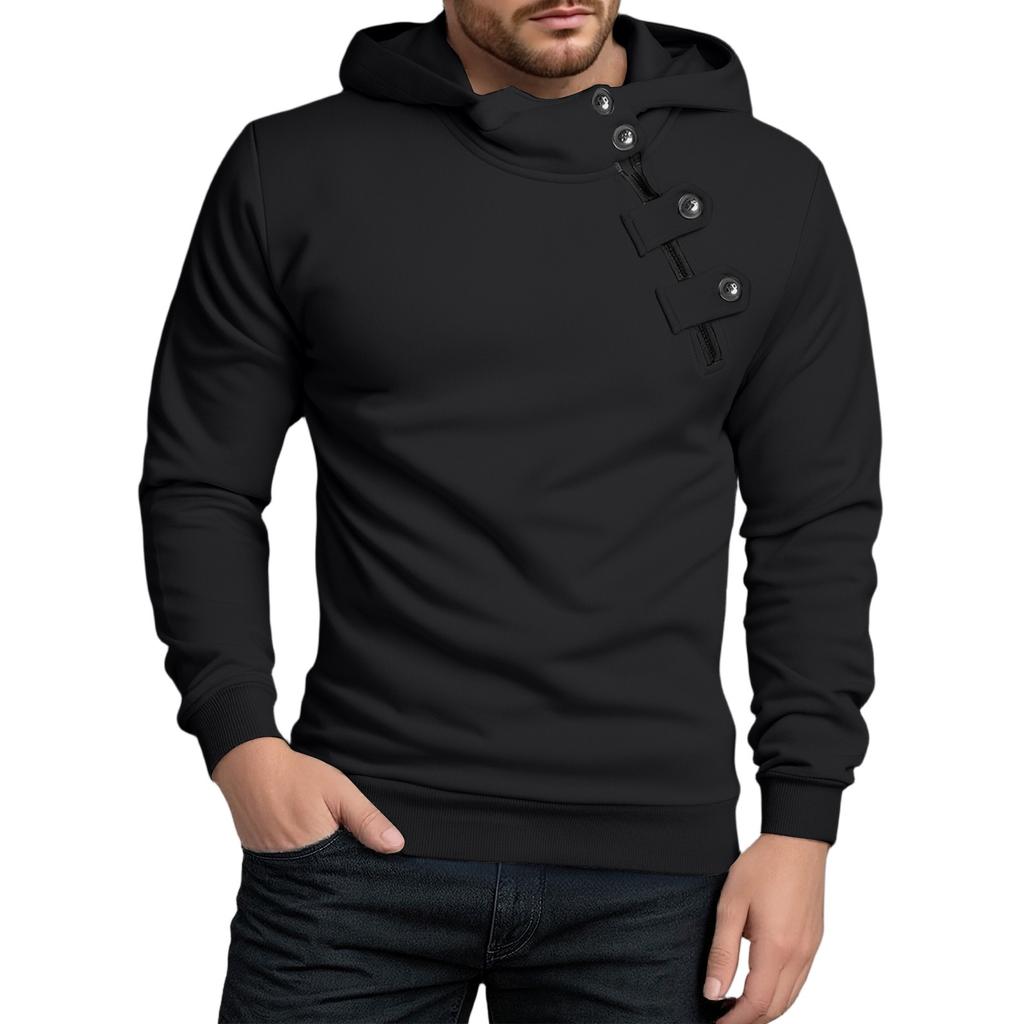 Men's Fleece Hoodie Casual Long Sleeve 1/4 Zipper Pullover Sweatshirts