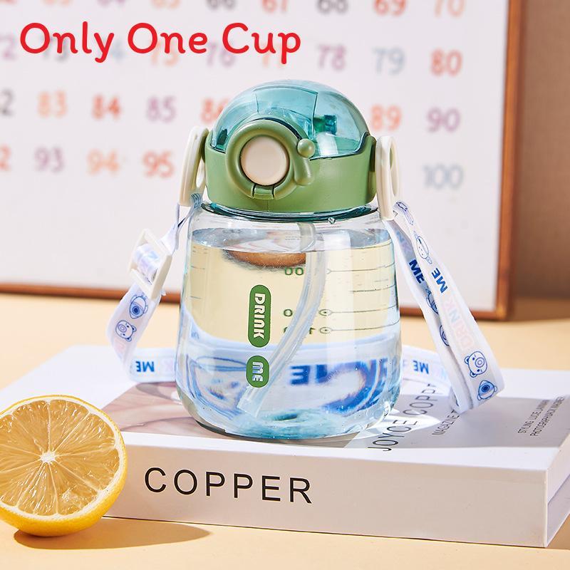 Childrens Pc Material Water Bottle With Push Open Cap For Gift And Daily Use