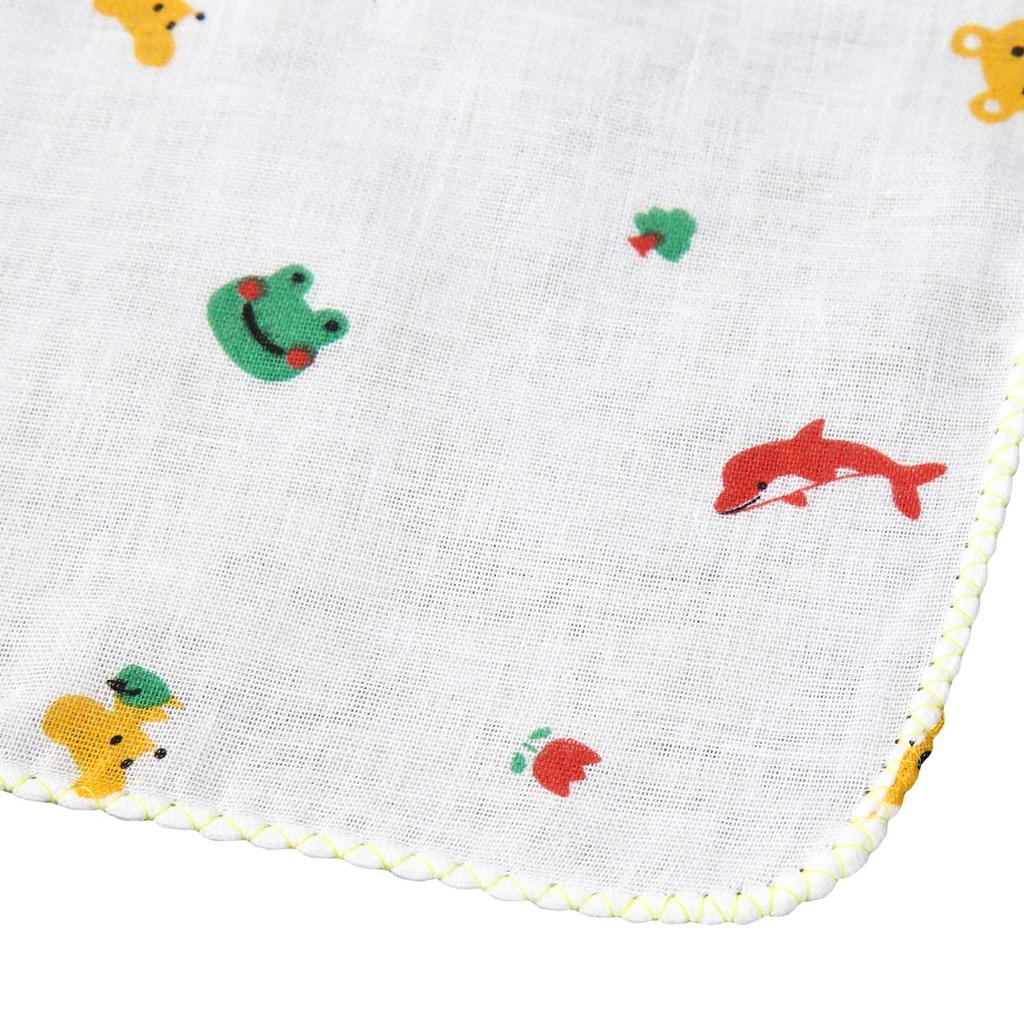 Isamu Shokai Cotton Gauze Bath Animal 33x70cm 2 Count 100% Towels, Print, (x 2) -