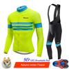 Phtxolue 2022 Winter Thermal Fleece Cycling Jerseys Set MTB Bike Clothes Maillot Ropa Ciclismo Invierno Bicycle Cycling Clothing