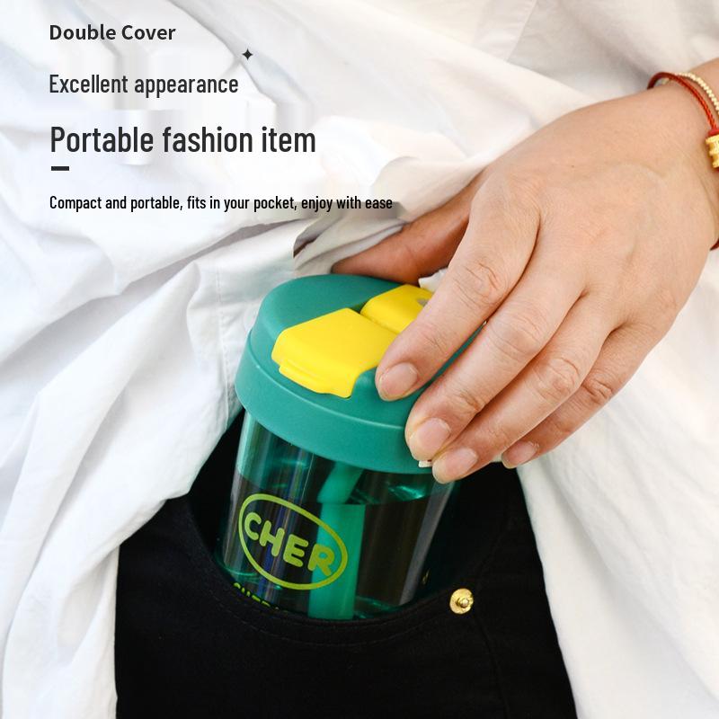 Kids' Large Capacity Straw Water Cup - Summer Design for Boys & Girls