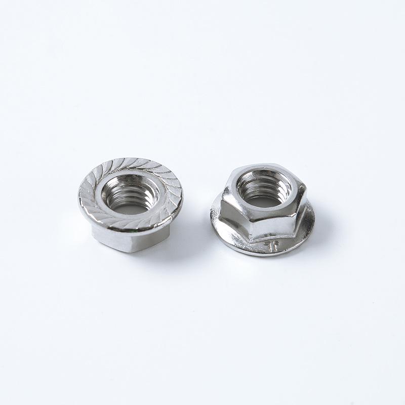 304 Stainless Steel Serrated Hex Flange Lock Nut DIN6923