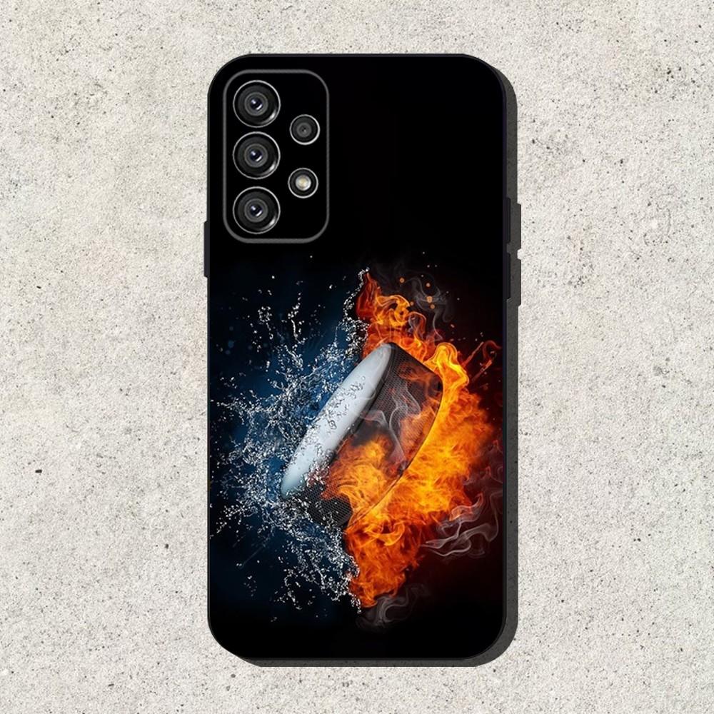 

Ice Hockey Rink Puck Phone Case For Samsung S25,S24,S21,S22,S23,S30,Ultra,S20,Plus,Fe,Lite,Note,10,9,5G Black Cover Samsung S24fe