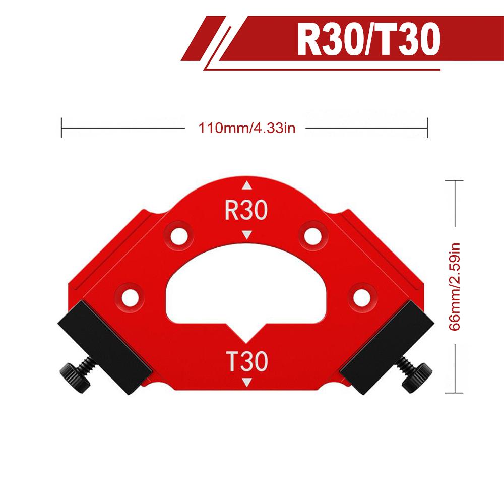 RT10-RT60 Radius Jig, Woodworking Router Templates Arc Angle Positioning Template, Corner Radius, Reusable Positioning Tool