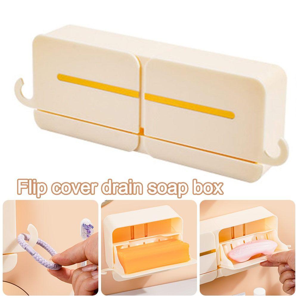 Sklopný držák na mýdlo Pouzdro na uskladnění mýdla bez vrtání Nová koupelnová odtoková mýdlenka Koupelnové doplňky