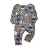 Family Matching Print Sets Pajamas Loungewear Outfits Family Matching Long Sleeve Tops+Pants Set