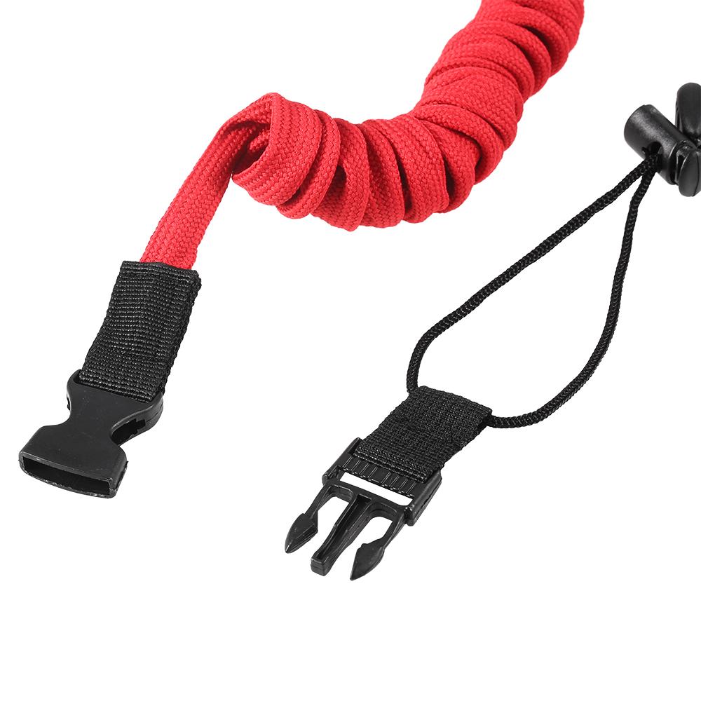 Elastic Paddle Leash Kayak Canoe Fishing Rod Rowing Boats Coiled Lanyard Cord Tie Rope