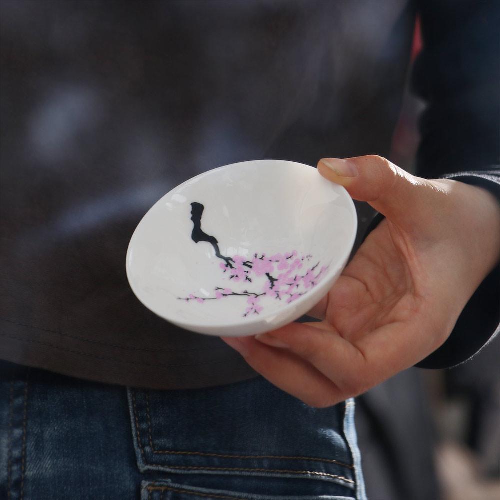 Creative Magic Sakura Cup Cold/Hot Water Discoloration Cold/Hot Water Bowl  Milk Tea