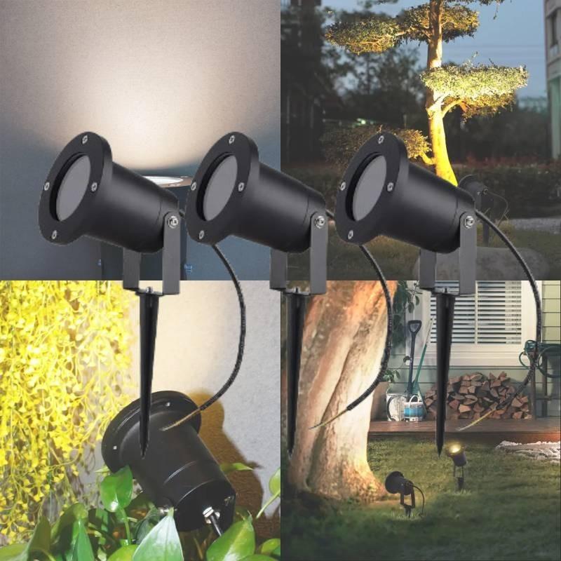 Premium Aluminum Waterproof Gu10 Garden Stake Light Ideal For Trees And Lawns