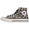 Converse Chuck 70 High Glow-In-The-Dark Leopard Print Unisex Sneakers Cream Egret Light-Fawn A13436C