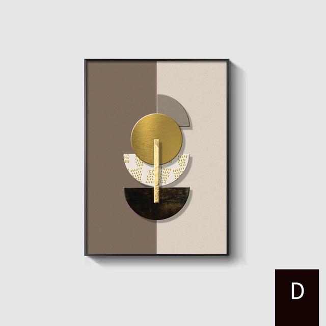 Nordic Luxury Posters and Prints Abstract Geometric Wall Art Color Block Canvas Painting for Living Room Home Decoration Cuadros