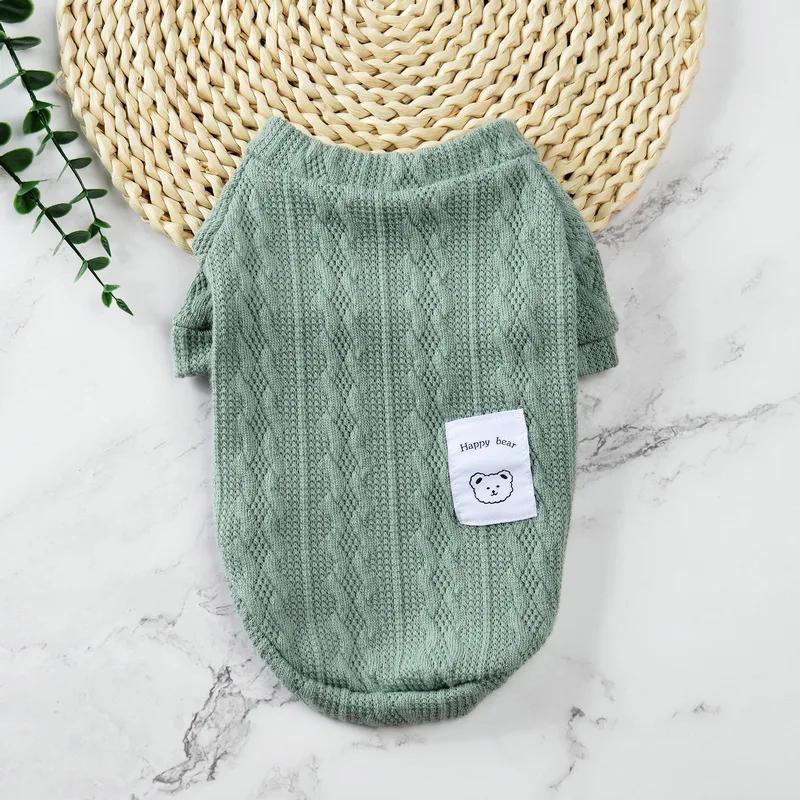 Kläder för husdjur för höst och vinter Katt- och hundkläder Katt- och hundstickade kläder Valpkläder Hunddesignersweater Vinter