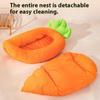 Thickened Banana Carrot Dog Nest Winter Warm Sleeping Kitten's Nest Detachable Cleaning Cat Bed Breathable Comfortable Cat Beds
