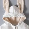 Easter Bunny Ears Hooded Romper for Girls - Spring & Autumn Style