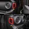 For   Jeep Gladiator JT ABS Red Dashboard Side AC Air Vent Cover Trim 2P