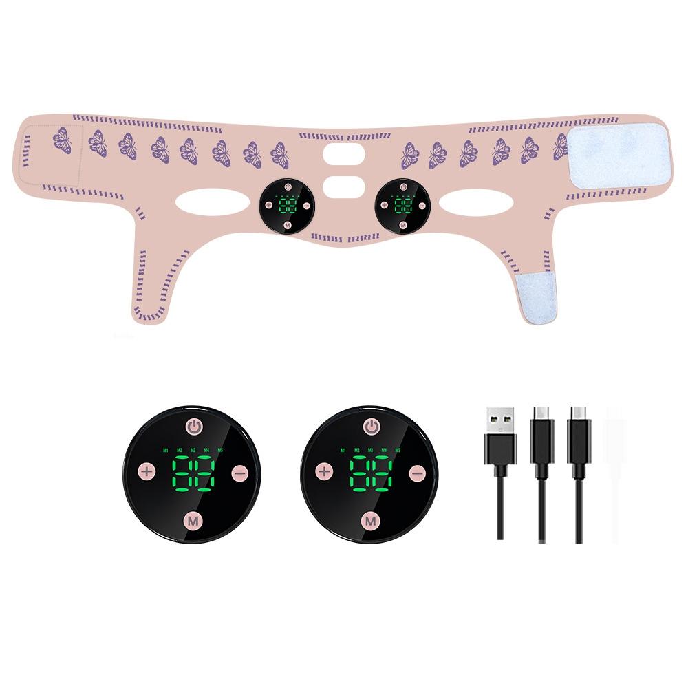 Microcurrent Facial Massager V Face Band EMS Skin Lifting Device for Anti Aging and Jawline Tightening