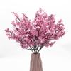 Gypsophila Silk Peach Blossom Bouquet Artificial Flowers 5 Forks 7 Color Small Plants Bunches Bonsai for Home Wedding Decoration