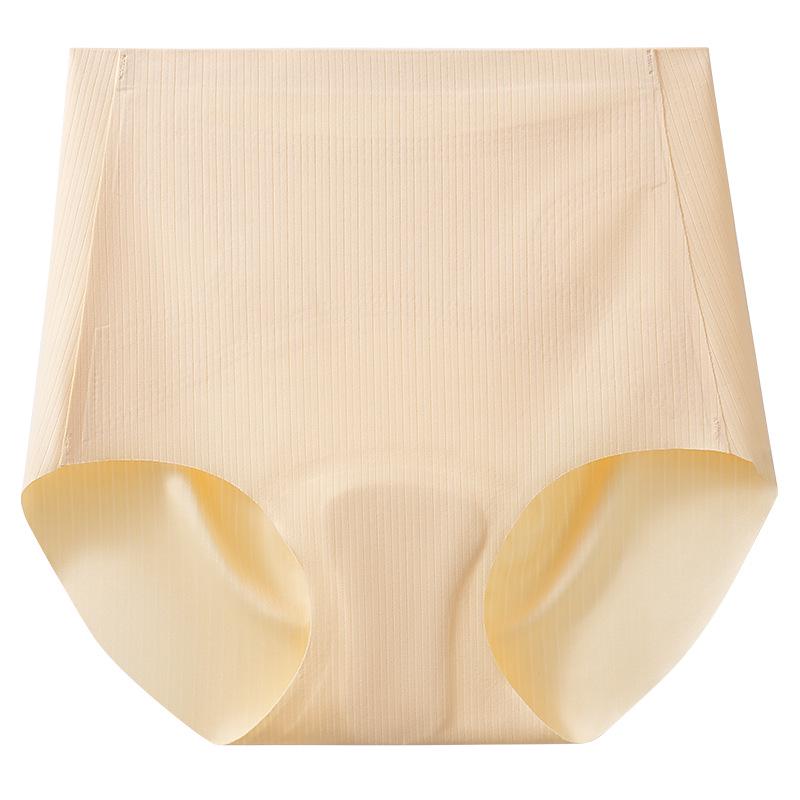 High-Waisted Yoga Seamless Underwear: Women's Anti-Embarrassment, Tummy Control, No Wedgie, Antibacterial, Breathable Briefs