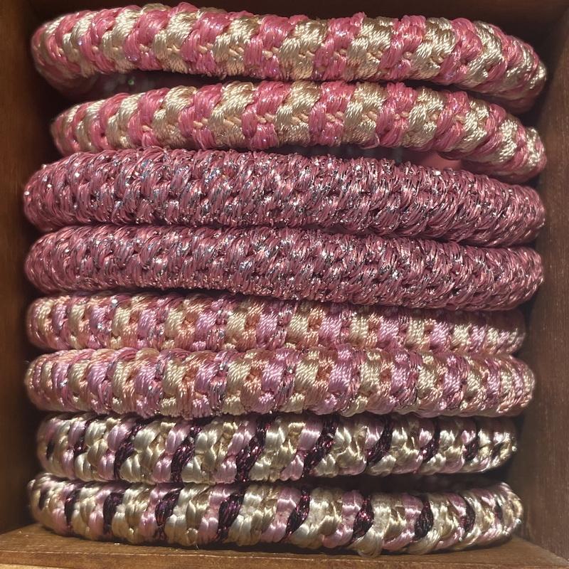 8 szt./partia damskie modne kolorowe gumki do włosów na Bransoletkę dziewczęce elastyczna gumka do włosów knekki sznurek do włosów knekki haar elastiek