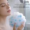 Heart-Shaped Super Soft Sponge Bath Ball - Durable, Quick Lather, Perfect for Bath & Back Scrubbing