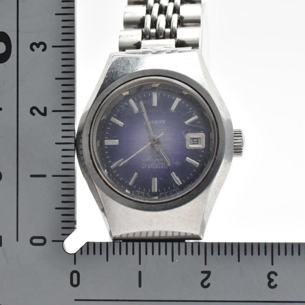 Used Working Item ORIENT Orient Ladies Watch Automatic Blue Dial