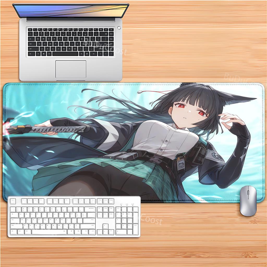 Game Zenless Zone Zero ZZZ Hoshimi Miyabi teclado mousepad Mouse Mat DeskMat With Pad Gaming Accessories Prime Gaming mouse pad