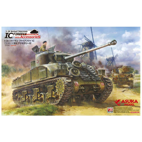 

ASUKAMODEL 1/35 Sherman Firefly IC Composite Body with Accessories Plastic Model 35-028