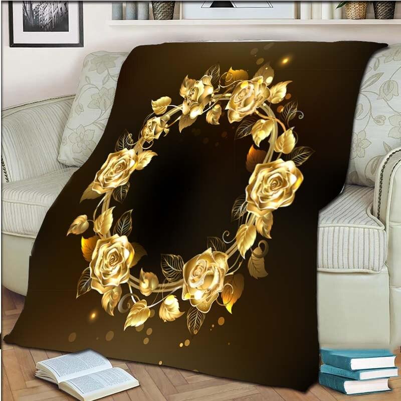 Rose-Überwurfdecke, Fleece, warm, gemütlich, weich, Decke für Couch, Bett, farbecht, antistatisch, maschinenwaschbare Decken für Betten