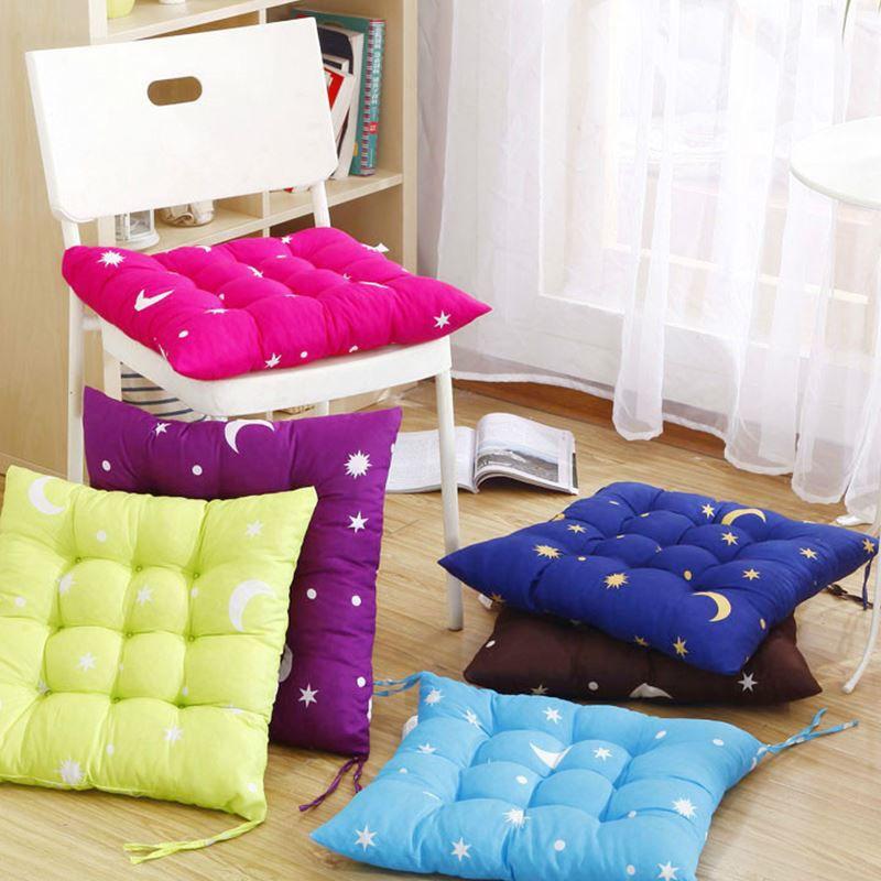 Plush Square Design Soft Chair Seat Pad Cushion For Comfortable Dining Experience