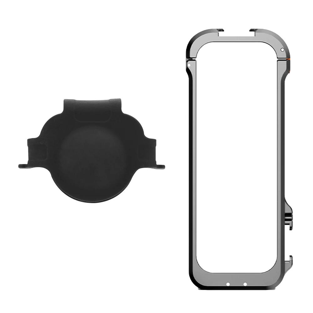 

Metal Frame for Insta360 X4 Protective Expansion Rabbit Cage Cold Shoe for Camera Horizontal/Vertical Photography Bracket