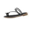 Bow-tie Cool Slippers Women's Outer Wear Summer New Toe Flat Bottom Fashion Sandals