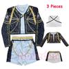 Huntrix Golden Kpop Demon Hunters Rumi Mira Zoey Cosplay Costume Kids Girls Birthday Party Halloween Stage Performance Clothes