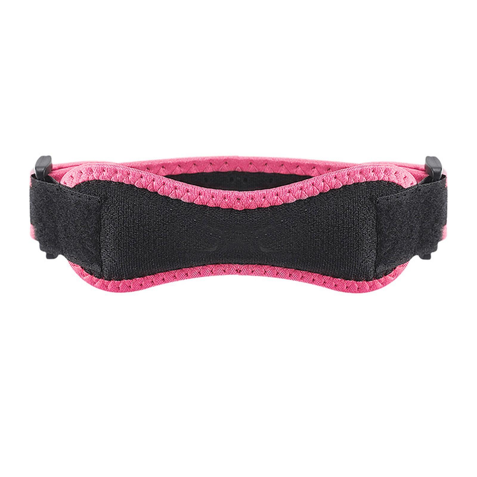 

1pair Patella Strap Knee Brace for Sports Neoprene Support for Running Hiking Basketball Soccer Gym Activities Absorption Injury Prevention Black one size рожевий