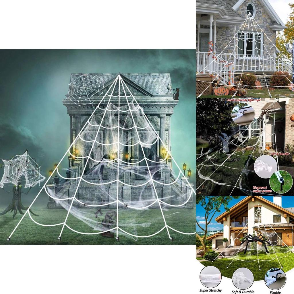 Giant Decoration Halloween Spider Web Party Outdoor Props Accessories Decor
