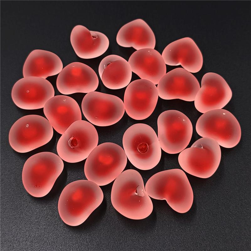 Candy Color Jewelry Accessories Making Acrylic Beads 10pcs Creative Single Eyelet Loose Beads Pendant Necklace Bracelet  Beads