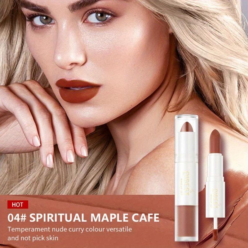 Double-ended Velvet Whitening Lipstick That Is Not Easy To Fade, Matte Non-stick Cup, Long-lasting Natural Three-dimensional Lip Glaze