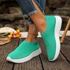 Soft Sole Sneakers Fashion Round Toe Deep Mouth Mesh Breathable Non-Slip Flat Low Top Shoes