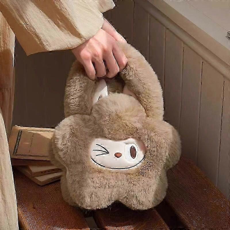 1-Piece Bubble Mart LABUBU Classic Series Plush Flower Bag Handbag