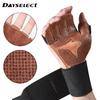 Cowhide Ventilated Weight Lifting Gloves Men Women Gym Workout Gloves For Fitness Weightlifting Pull Ups Palm Protection Support