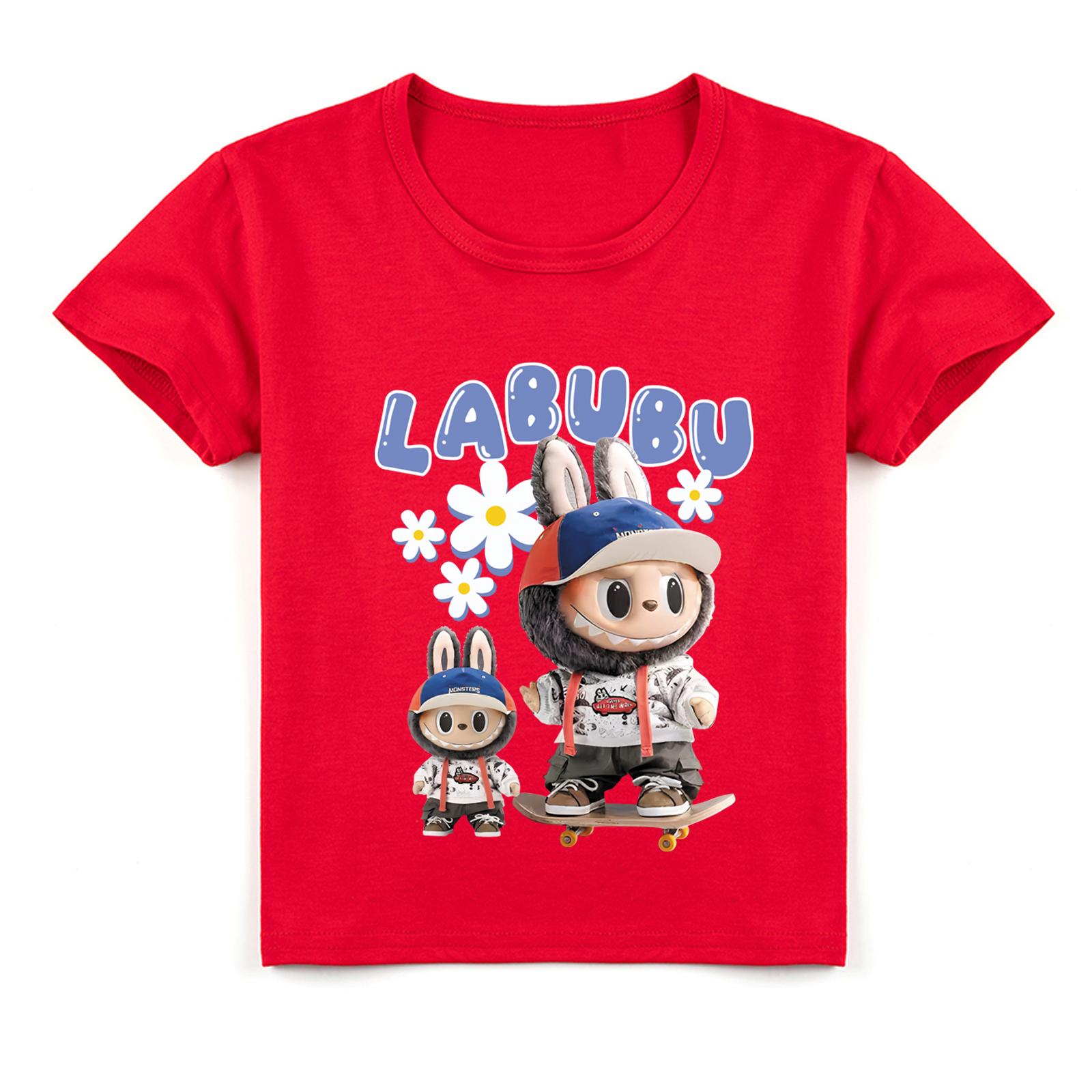 

Kids 2D Tee Labubu T-shirt Children short-sleeved 160