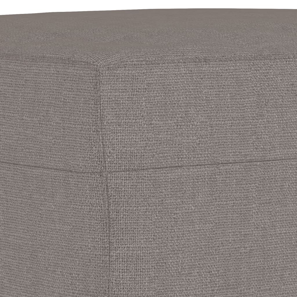 3 Piece Sofa Set with Cushions Taupe Fabric