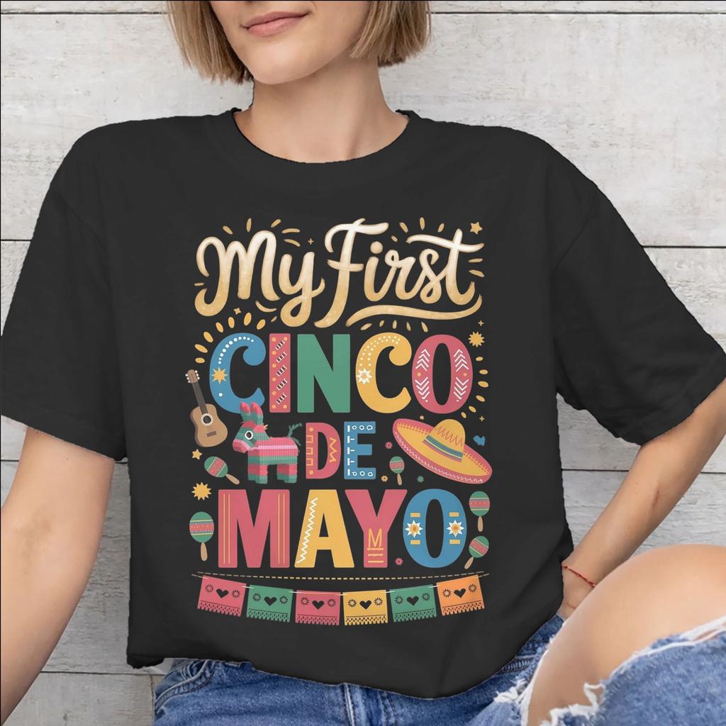 Lets Fiesta Cinco De Mayo Tee Shirt for Unisex Unisex Gift T Shirts 100 Cotton Clothes
