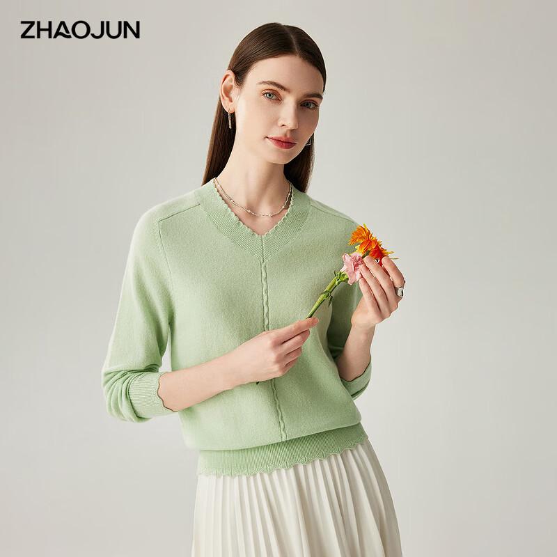 

Women s V-neck Cashmere Knit Sweater L