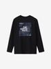 North ES Square Logo Size M [The Face] Long-Sleeve Tee, Black,