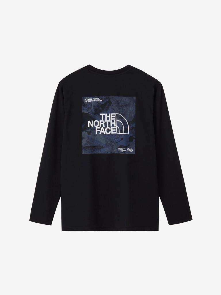 North ES Square Logo Size M [The Face] Long-Sleeve Tee, Black,