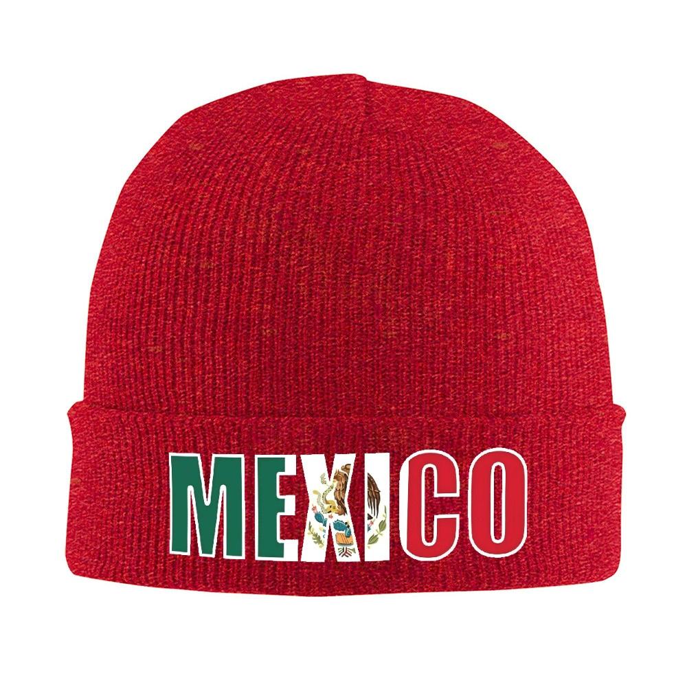 

pc Mexico Flag Letters Bonnet Hats mexico art Beanie Hats Custom Knit Hat Winter Casual Unisex Adult Outdoor Warm Cap