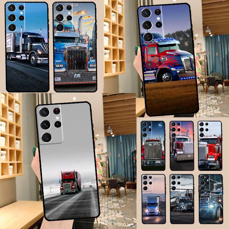 Heavy Truck Car Phone Case For Samsung Galaxy S22 S23 S21 Ultra S20 FE S8 S9 S10 Plus Note 10 20 Ultra Cover